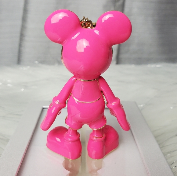 DISNEY X BAUBLEBAR hot pink mickey mouse Bag charm - Picture 3 of 5